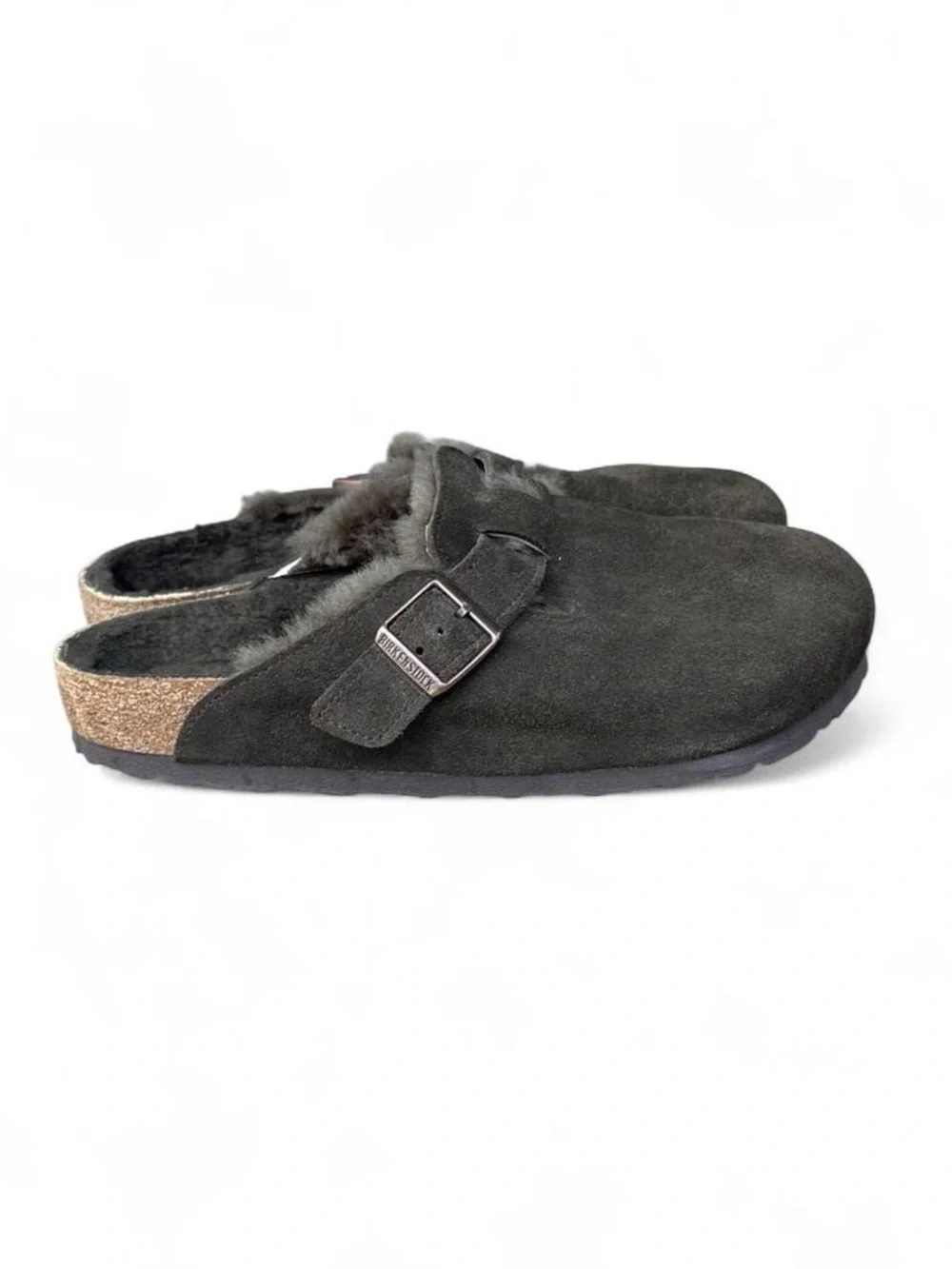 Birkenstock Boston Shearling Mocha Suede Clogs EU 42 US Men's 9 Women’s 11 NWOB